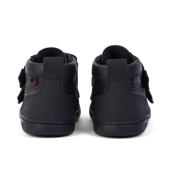 Unisex-Kinderstiefel Playflex Hi Vel Leder Schwarz Unisex-Kinderstiefel Playflex Hi Vel Leder Schwarz
