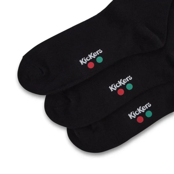 Unisex-Socken für Erwachsene, Everyday Crew, 3er-Pack, schwarz