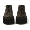 Unisex-Stiefel für Erwachsene Kick Hi Platform Leder Schwarz/Khaki Unisex-Stiefel für Erwachsene Kick Hi Platform Leder Schwarz/Khaki