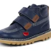 Unisex-Stiefel für Kleinkinder Kick Hi Roll Leder Marineblau Unisex-Stiefel für Kleinkinder Kick Hi Roll Leder Marineblau