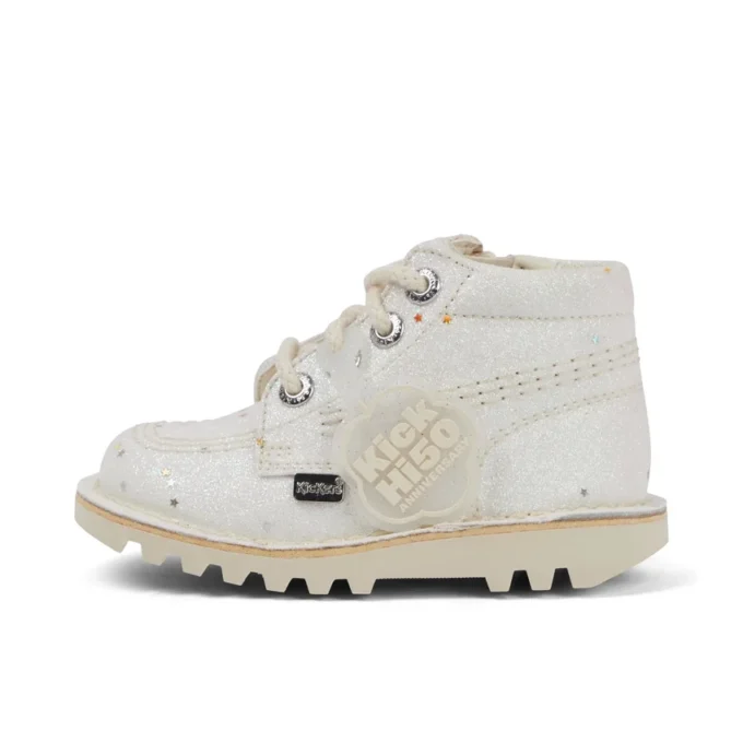 Unisex-Stiefel „Kick Hi Glitter“ für Kleinkinder, weiß Unisex-Stiefel „Kick Hi Glitter“ für Kleinkinder, weiß