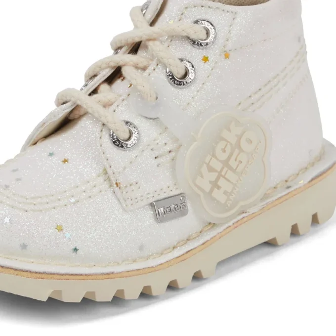 Unisex-Stiefel „Kick Hi Glitter“ für Kleinkinder, weiß Unisex-Stiefel „Kick Hi Glitter“ für Kleinkinder, weiß
