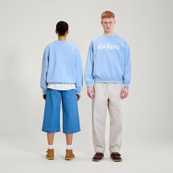 Unisex-Sweatshirt „Kickers Classic Crew“ für Erwachsene, Blau Unisex-Sweatshirt „Kickers Classic Crew“ für Erwachsene, Blau