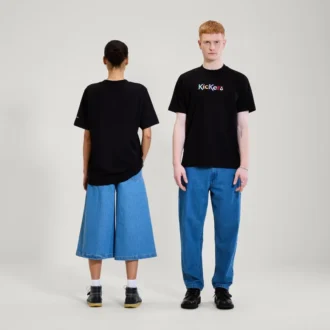 Unisex-T-Shirt für Erwachsene: Kickers Classic Kurzarm-T-Shirt Schwarz Unisex-T-Shirt für Erwachsene: Kickers Classic Kurzarm-T-Shirt Schwarz
