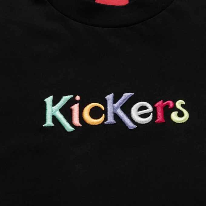 Unisex-T-Shirt für Erwachsene: Kickers Classic Kurzarm-T-Shirt Schwarz Unisex-T-Shirt für Erwachsene: Kickers Classic Kurzarm-T-Shirt Schwarz